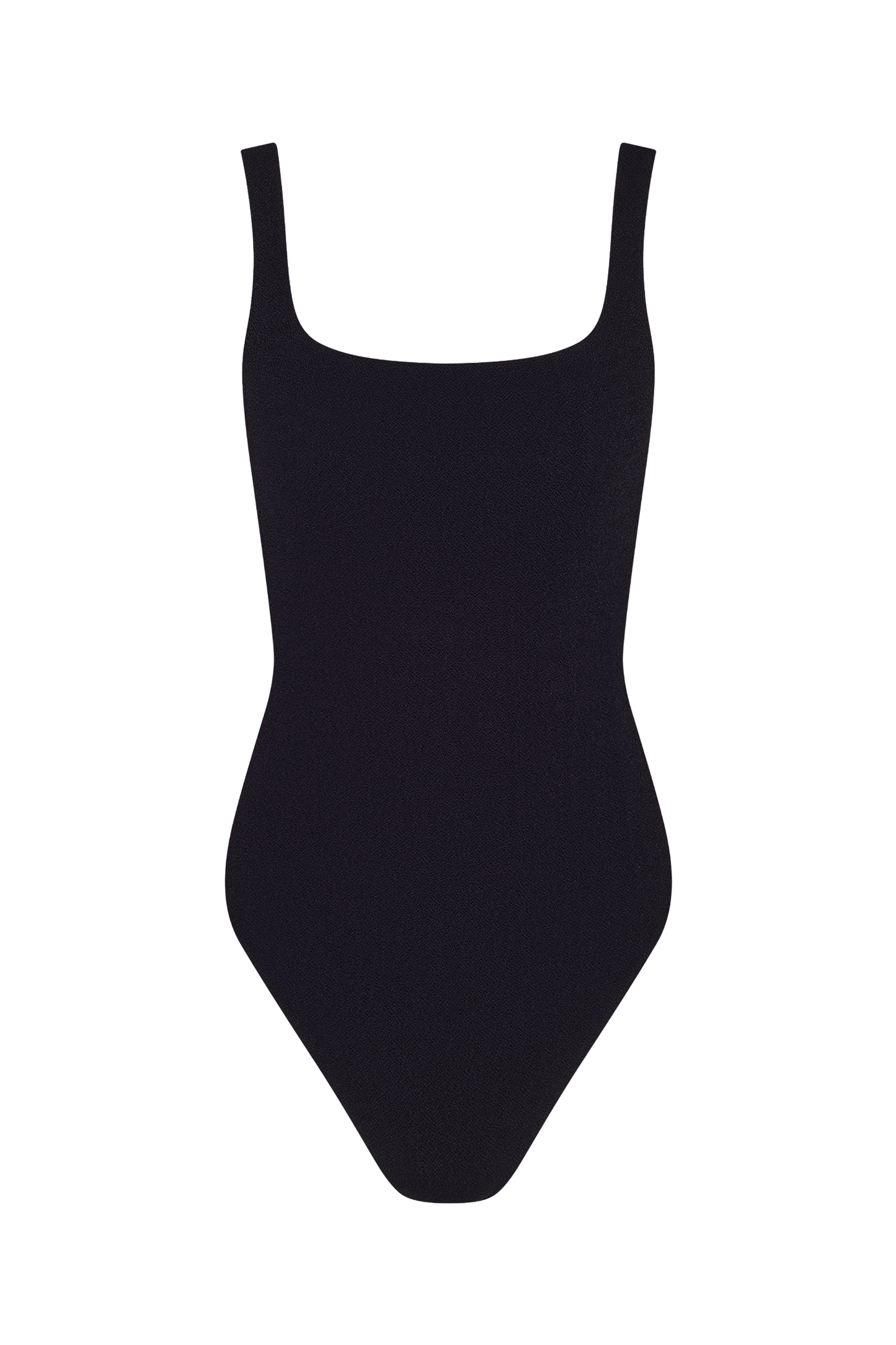 Square Neck One Piece | Crispy Black