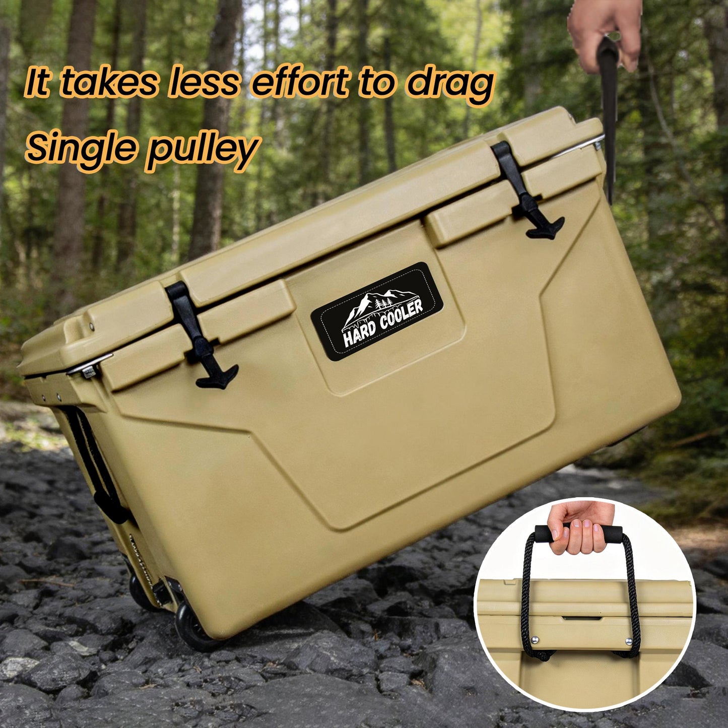 110 Qt Rotomolded Hard Cooler — 6–10 Day Ice Retention