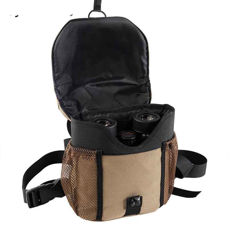 Binoculars & Telescope Shoulder Carry Bag – Protective Backpack Case in Khaki