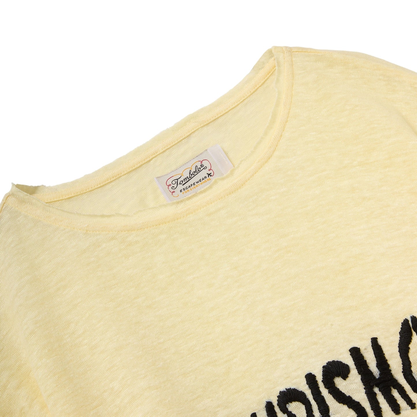 ‘Turismo’ Linen Tee (Yellow)