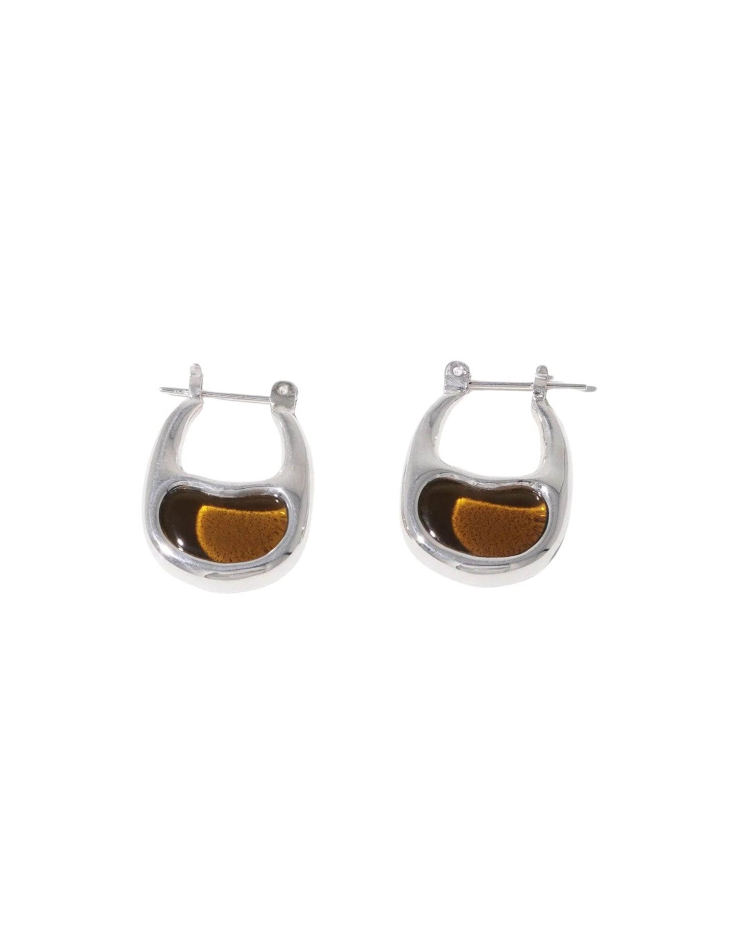 Bean Hoop Earrings | Small