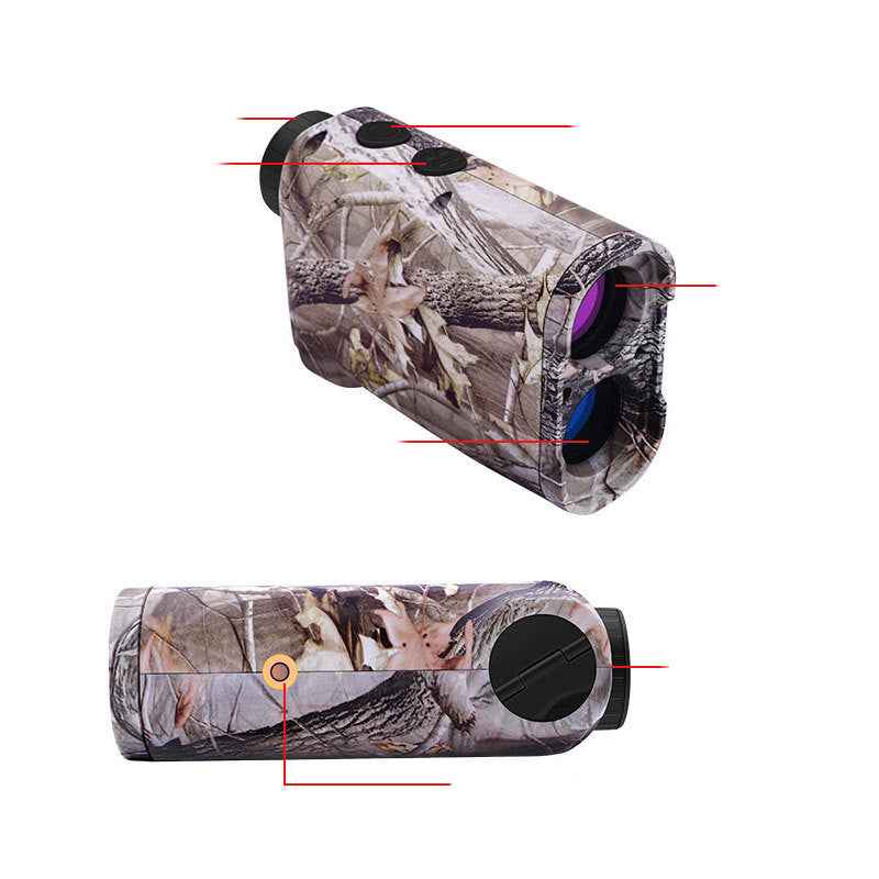6x Laser Rangefinder Binoculars – Golf & Hunting, 600–1500m Range, Angle & Speed Measurement