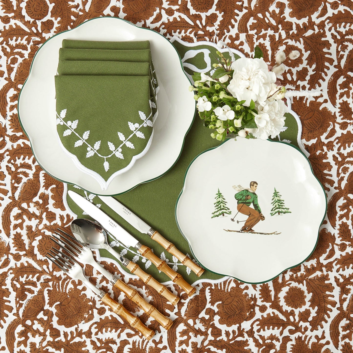 Chocolate Pheasant Tablecloth
