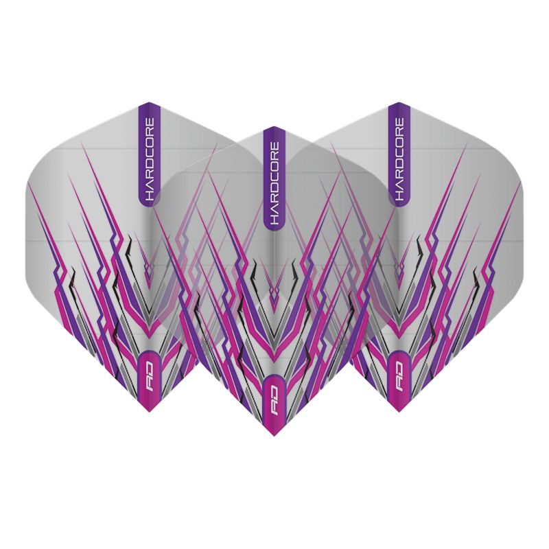 RED DRAGON - Hardcore Purple Mohawk Dart Flights