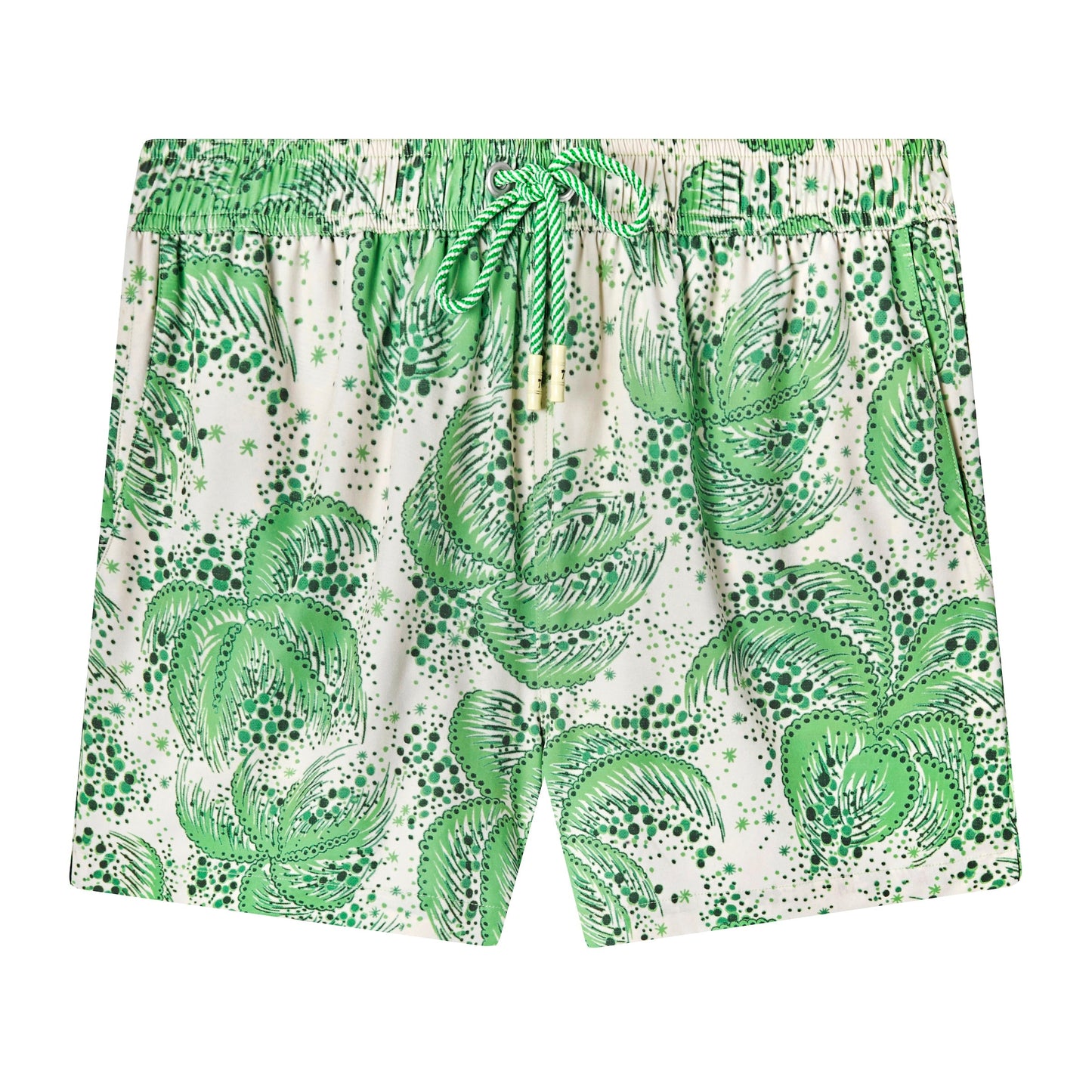 Palm Fronds Swim Trunks (Green)