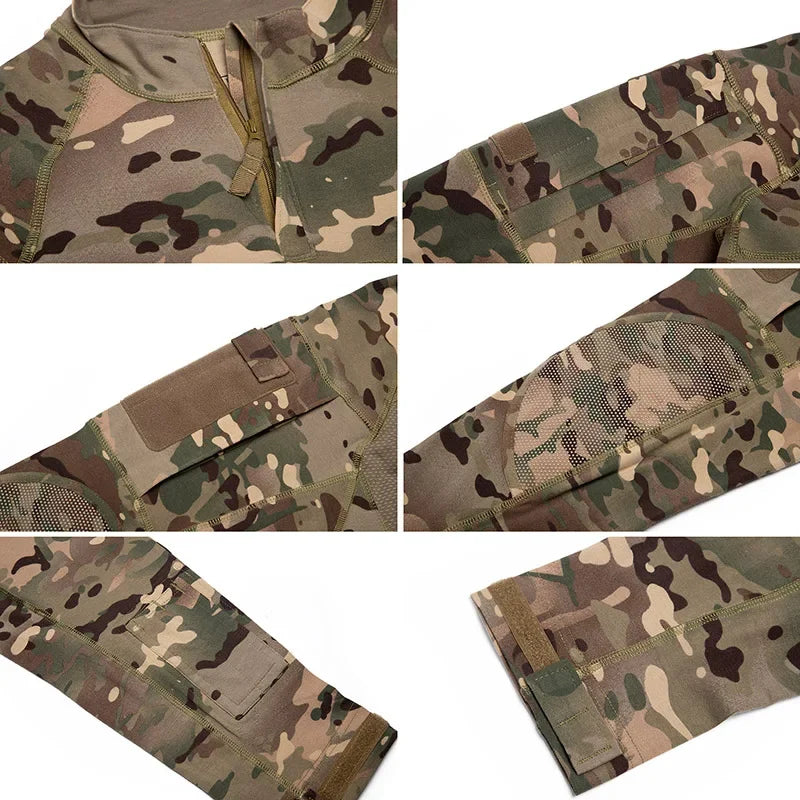 Men's Camouflage Hunting Combat T-Shirt – Tactical Outdoor Tee