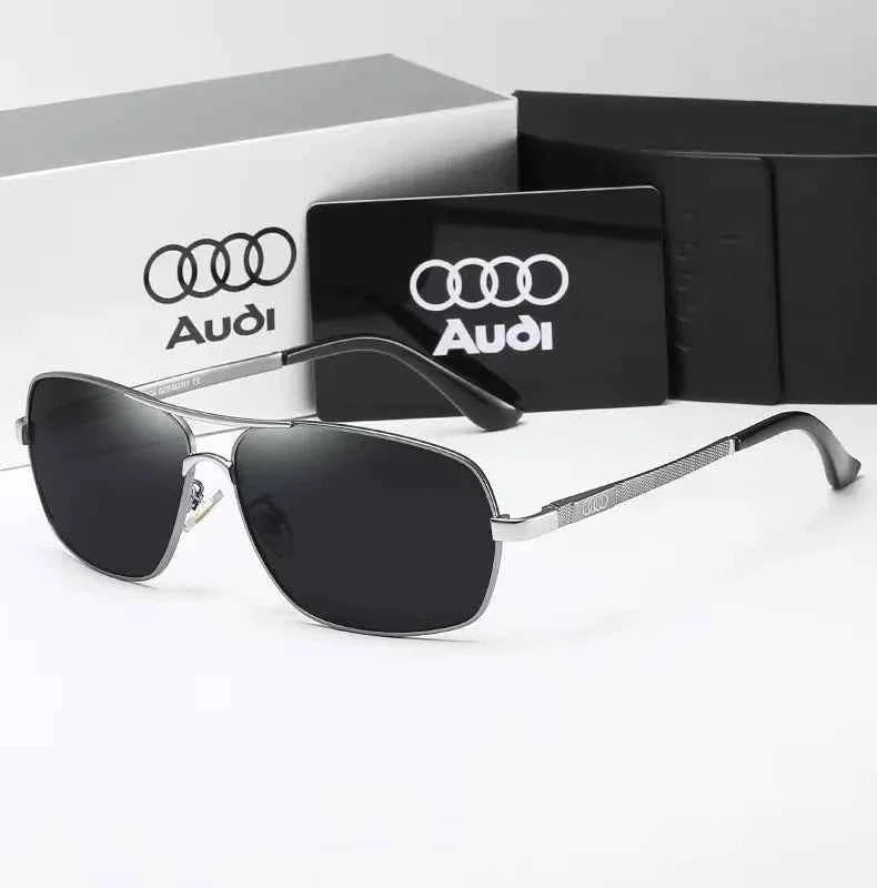 Audi Sunglasses Polarized UV400 Driving Sunglasses for Men/Women Square Frame Glasses Wholesale Gift for Auto Enthusiasts 5571