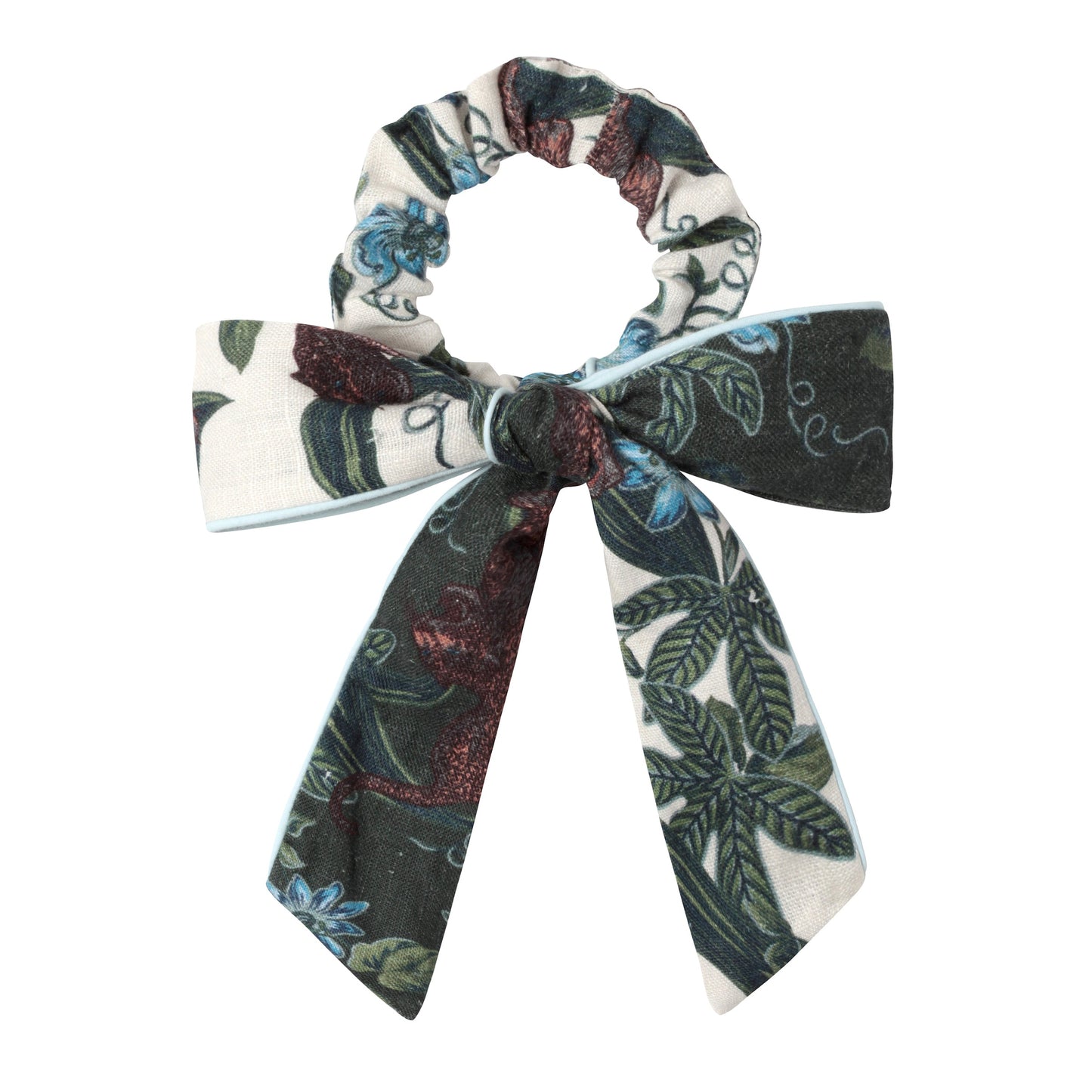 Lurking Jaguar - Scrunchie (Green / White Scramble)