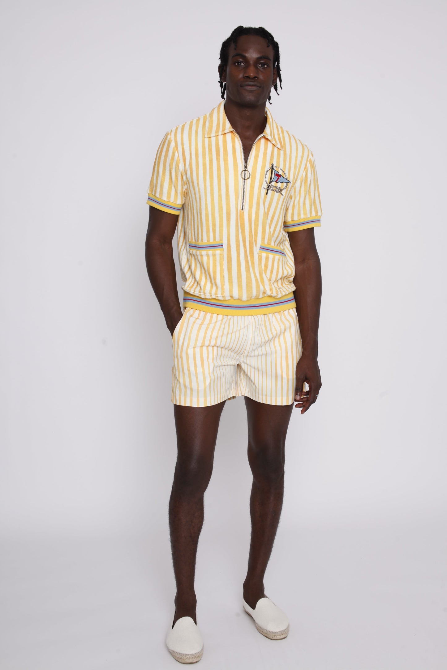 ‘Striper’ Swim Trunks (Yellow)
