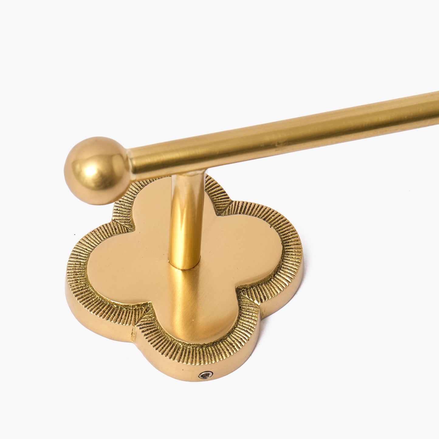 Brass Quatrefoil Bathroom Set