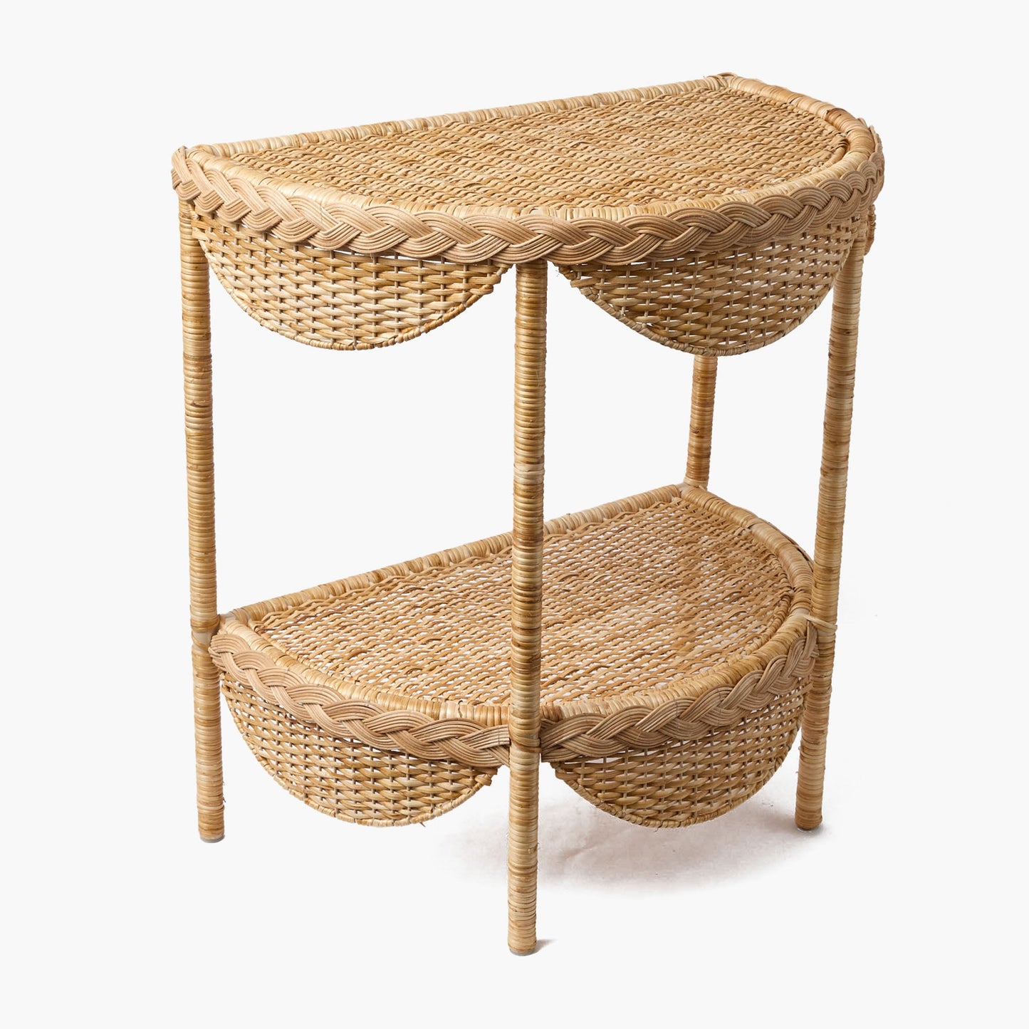 Aria Rattan Braided Side Table