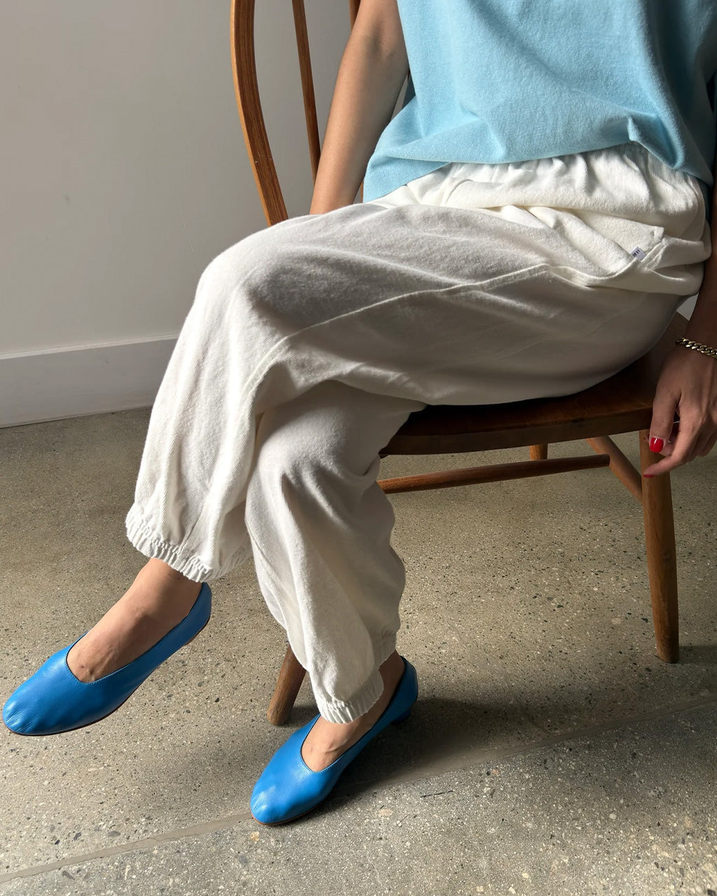 Balloon Pants - White Cotton