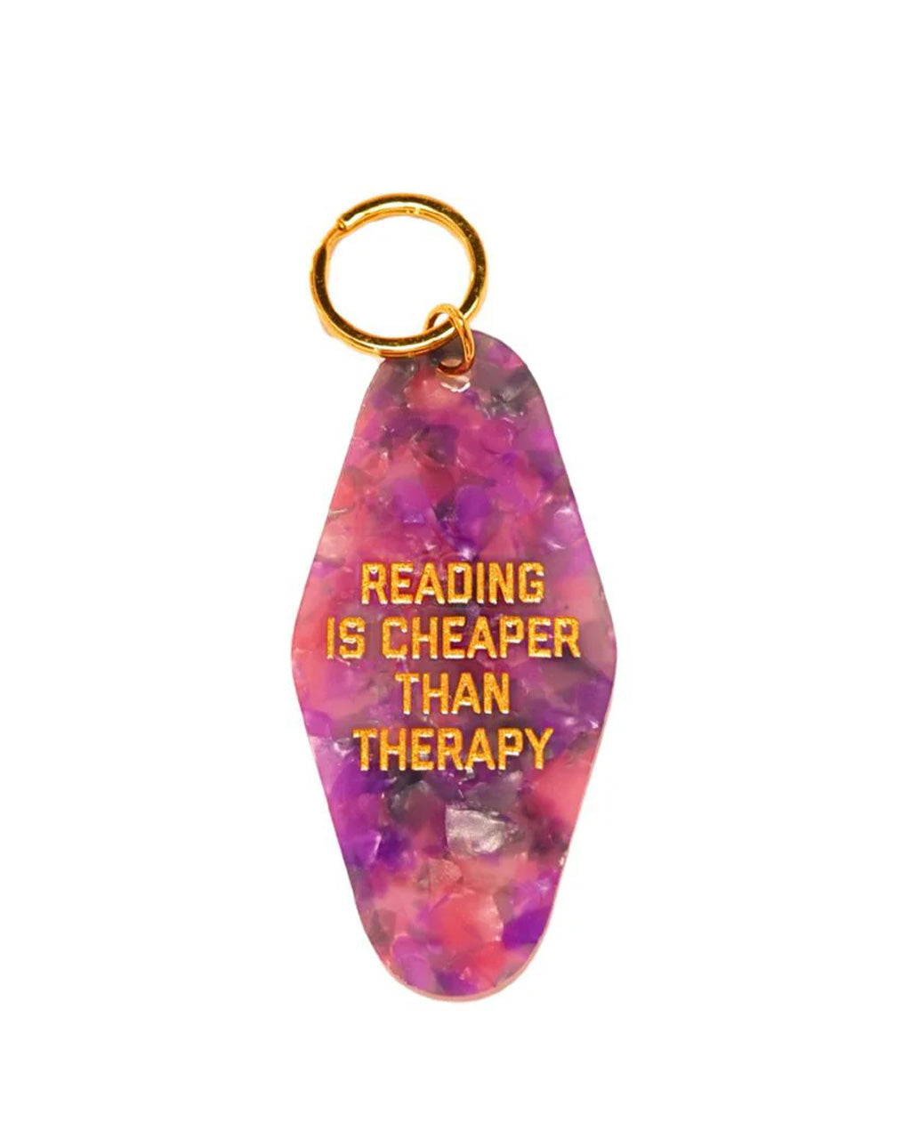 Reading Is Cheaper Than Therapy Keychain