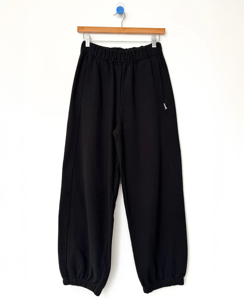 French Terry Balloon Pants - Black