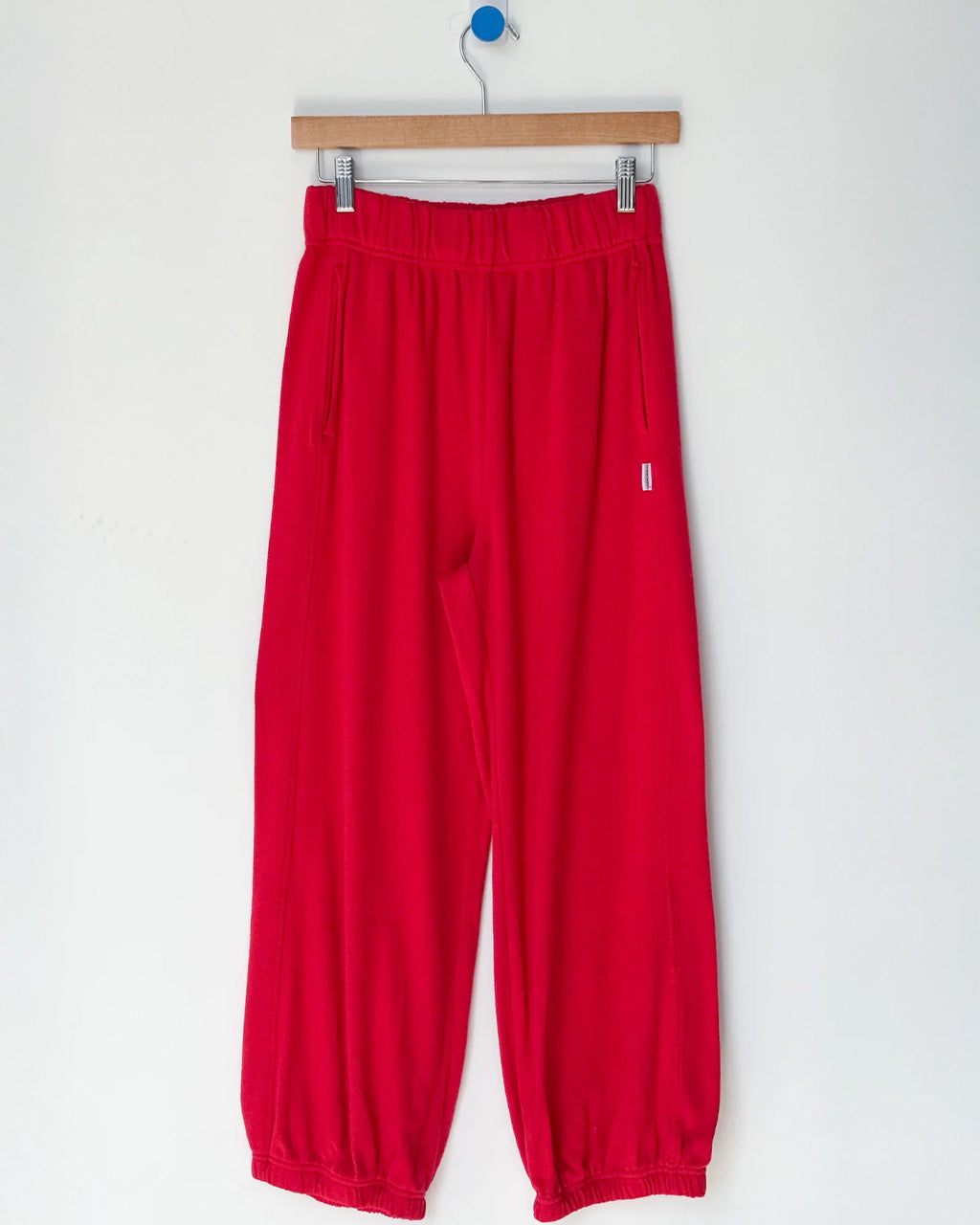 Pointelle Balloon Pants - Red Apple