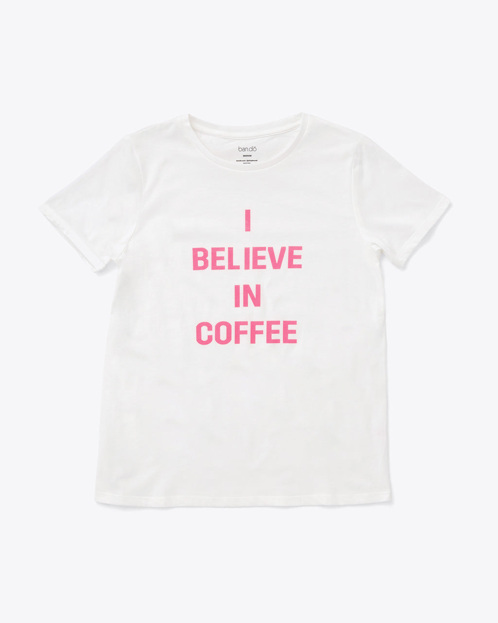 I Believe in Coffee Tee - Pink