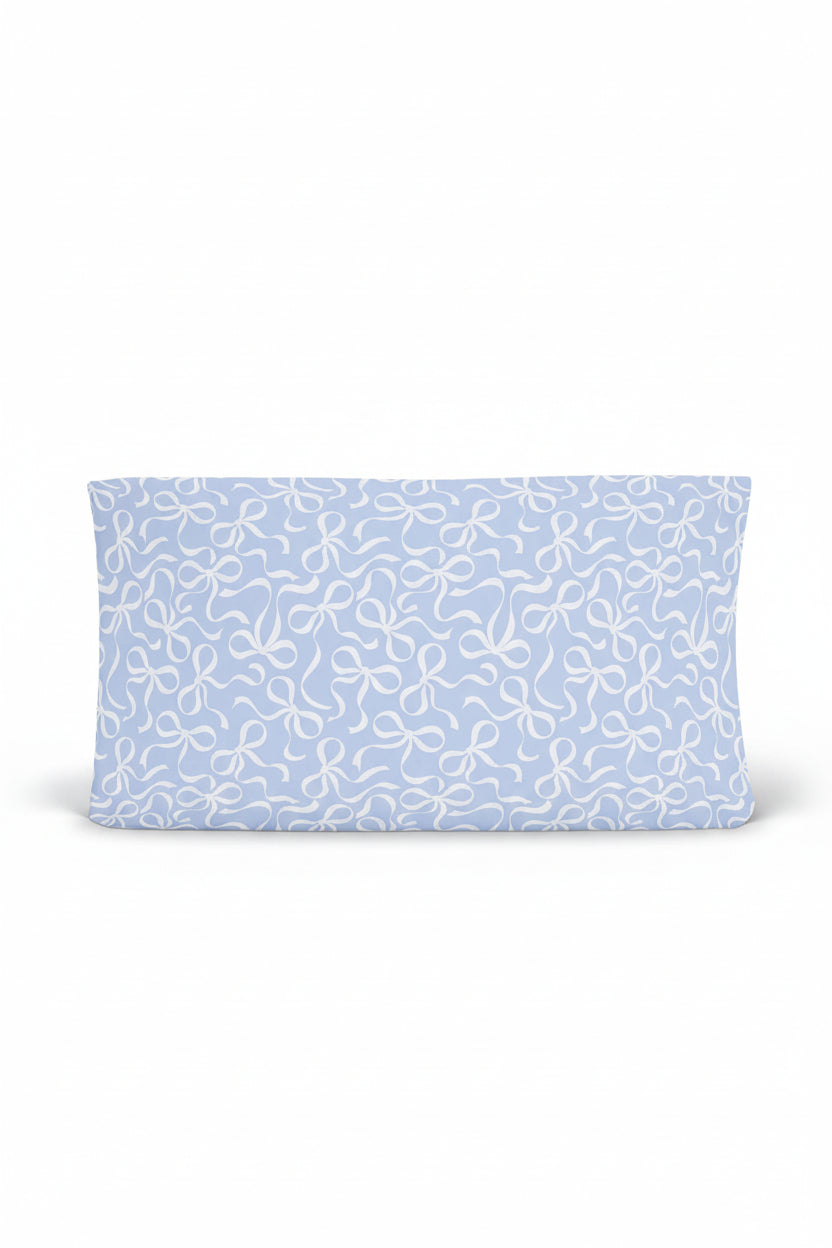 Blue-tiful Bows Changing Pad Cover