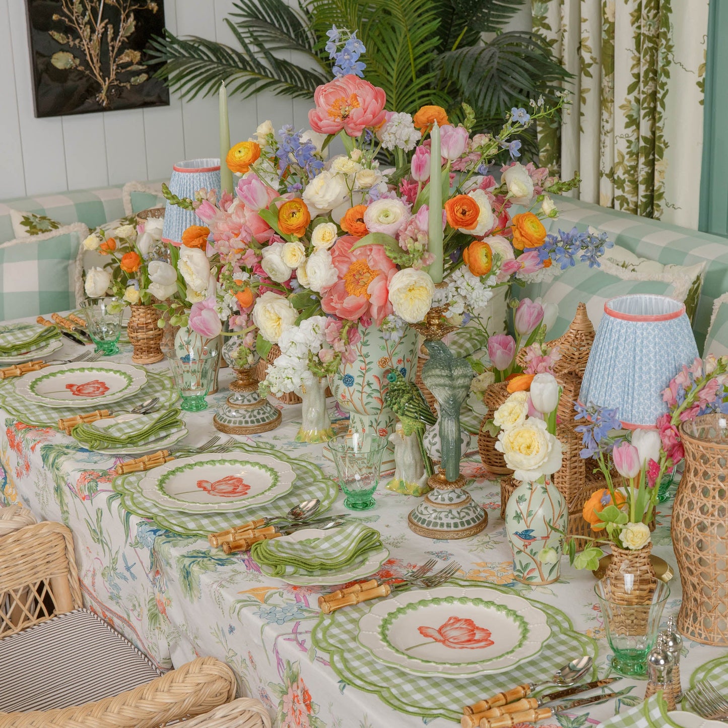 Green Laurel Tulip Starter Plate