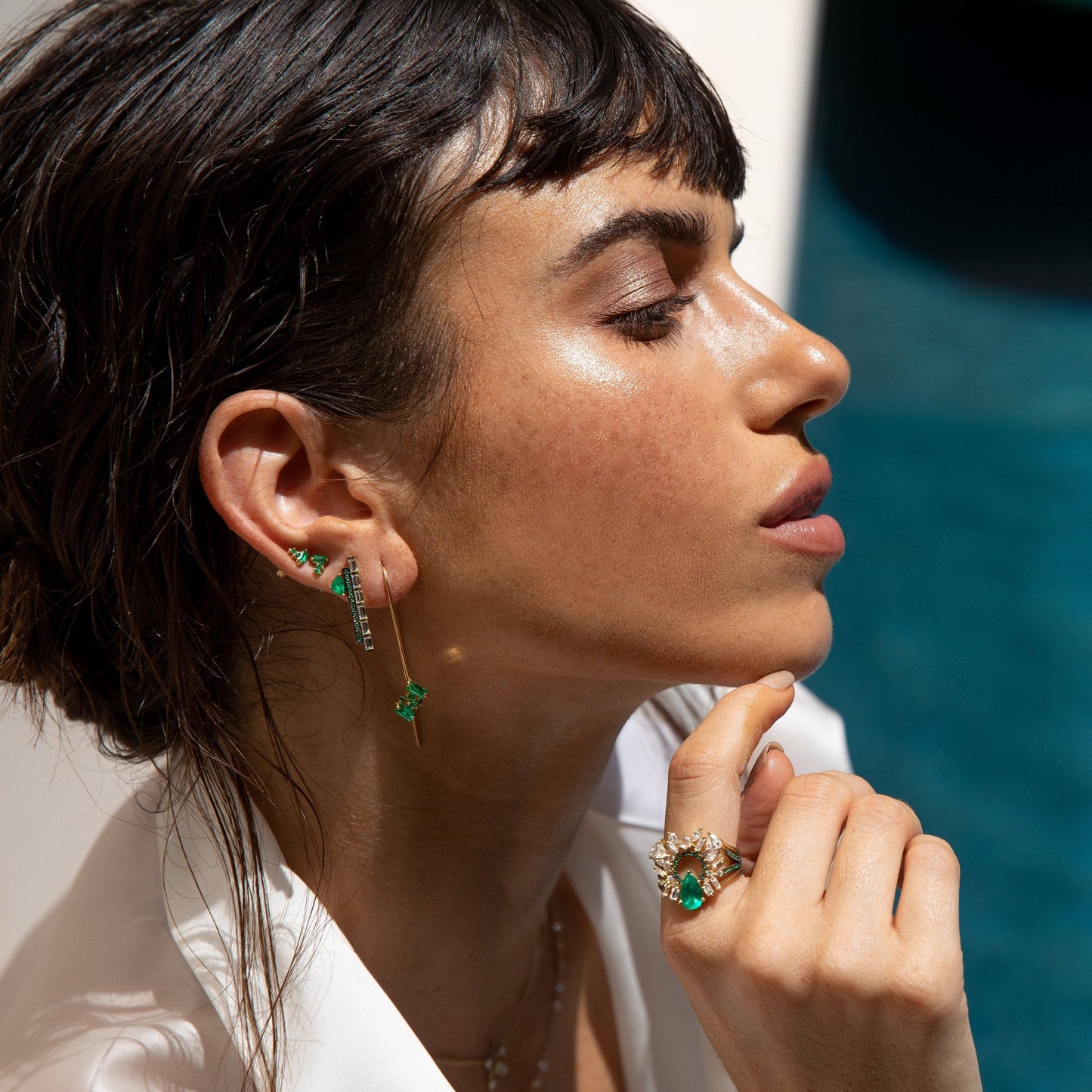 Gemstone Petite Post Earrings