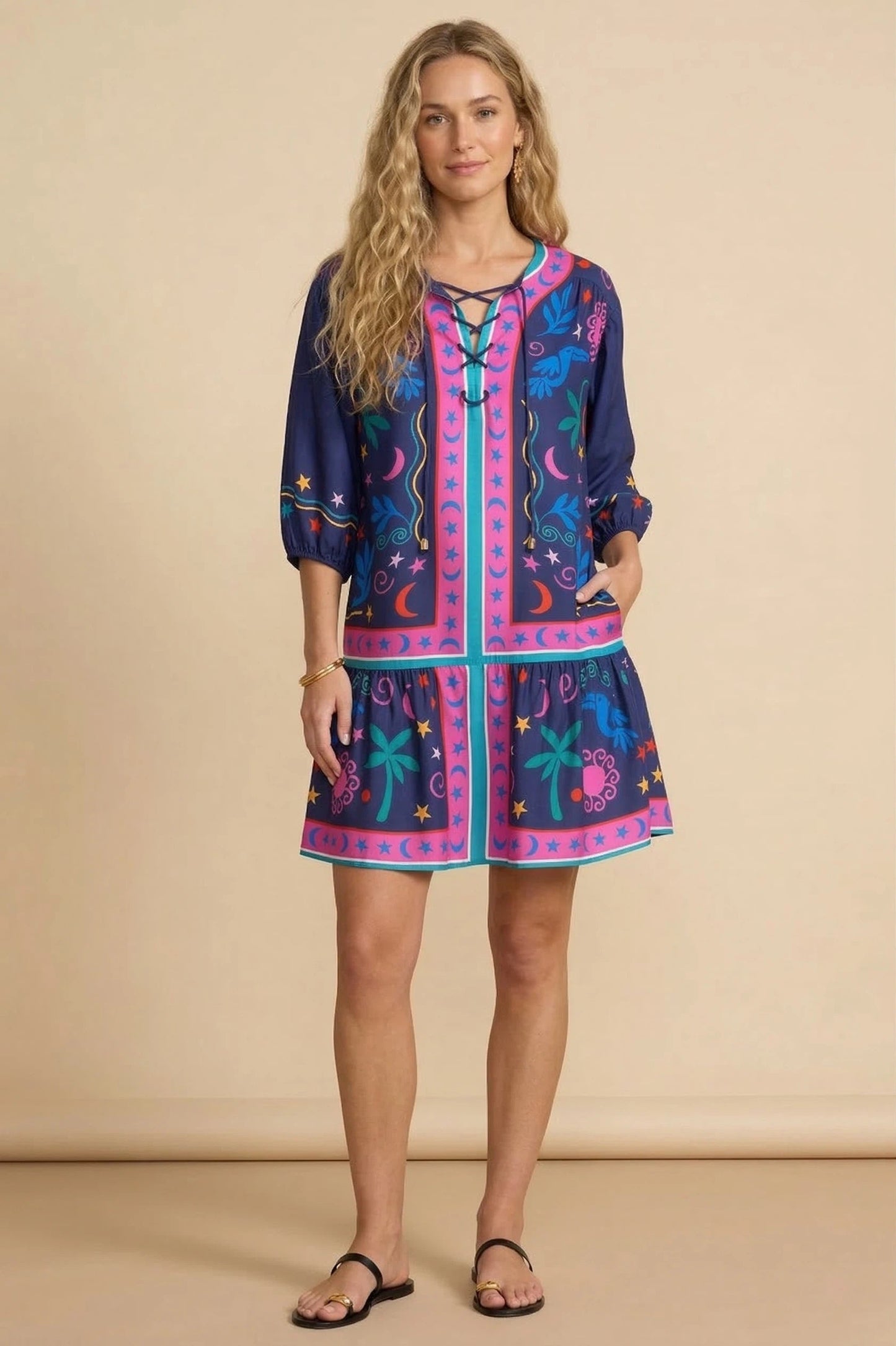 Johnny Was Jade Selena Mini Dress L30725-4
