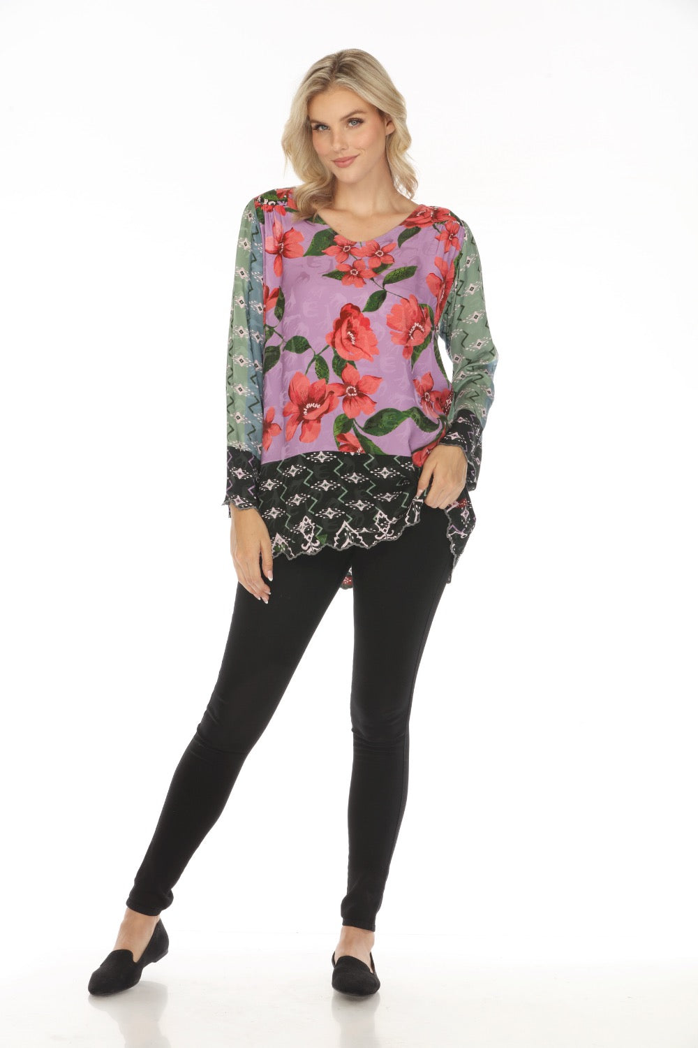 Johnny Was Zanda Tandis Floral Blouse C16623B Boho Chic