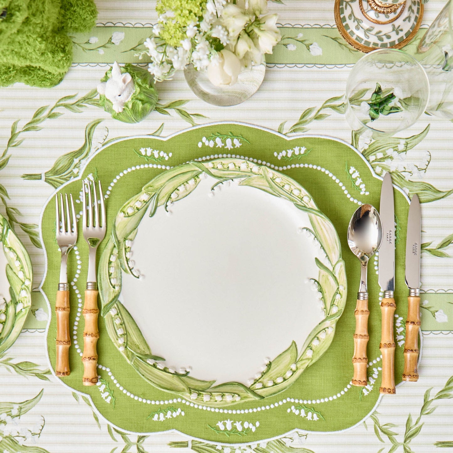 Lily of the Valley Dinner & Starter Plates (Set of 4)
