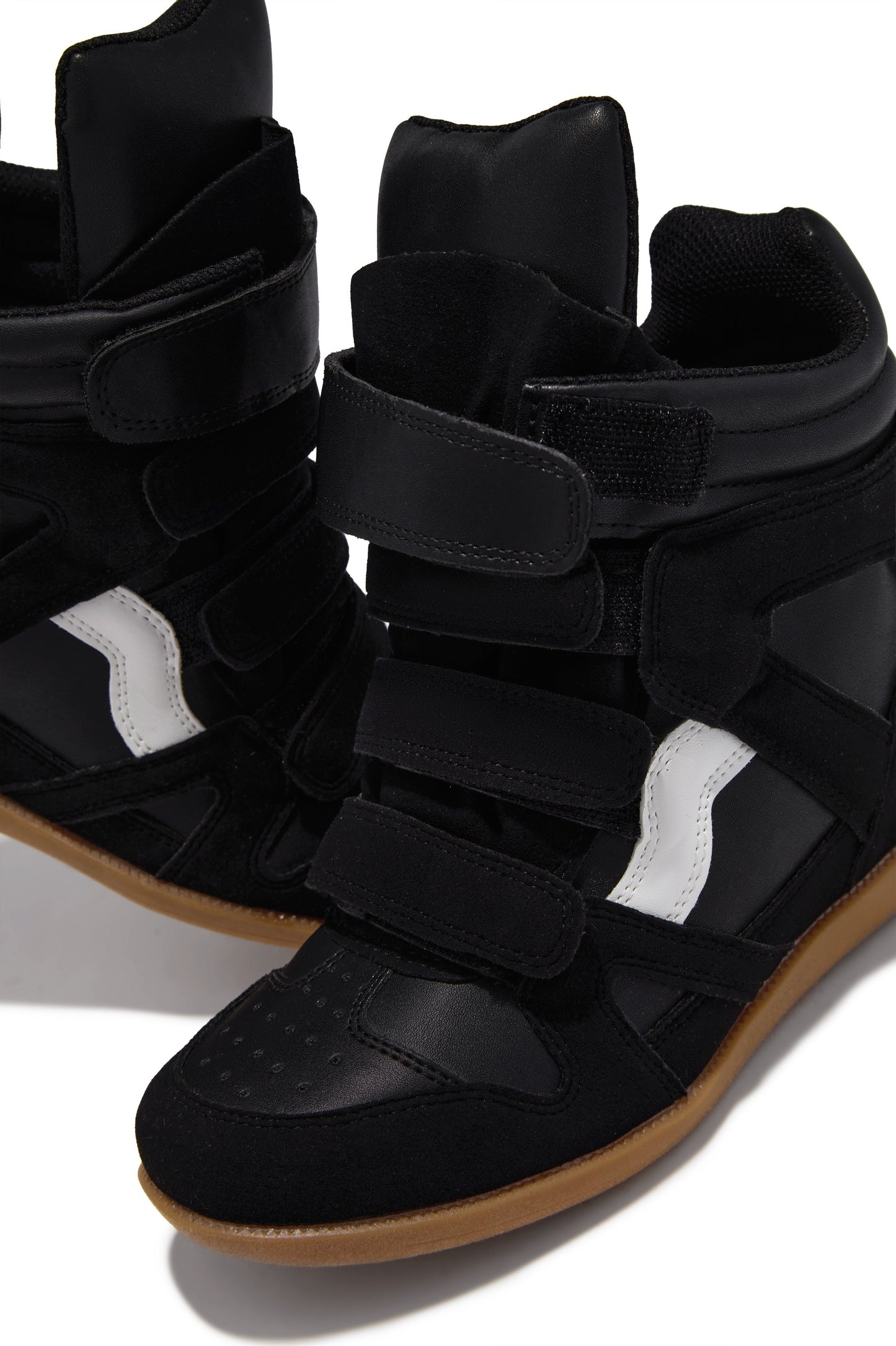 Gigi Wedge Sneakers - Black