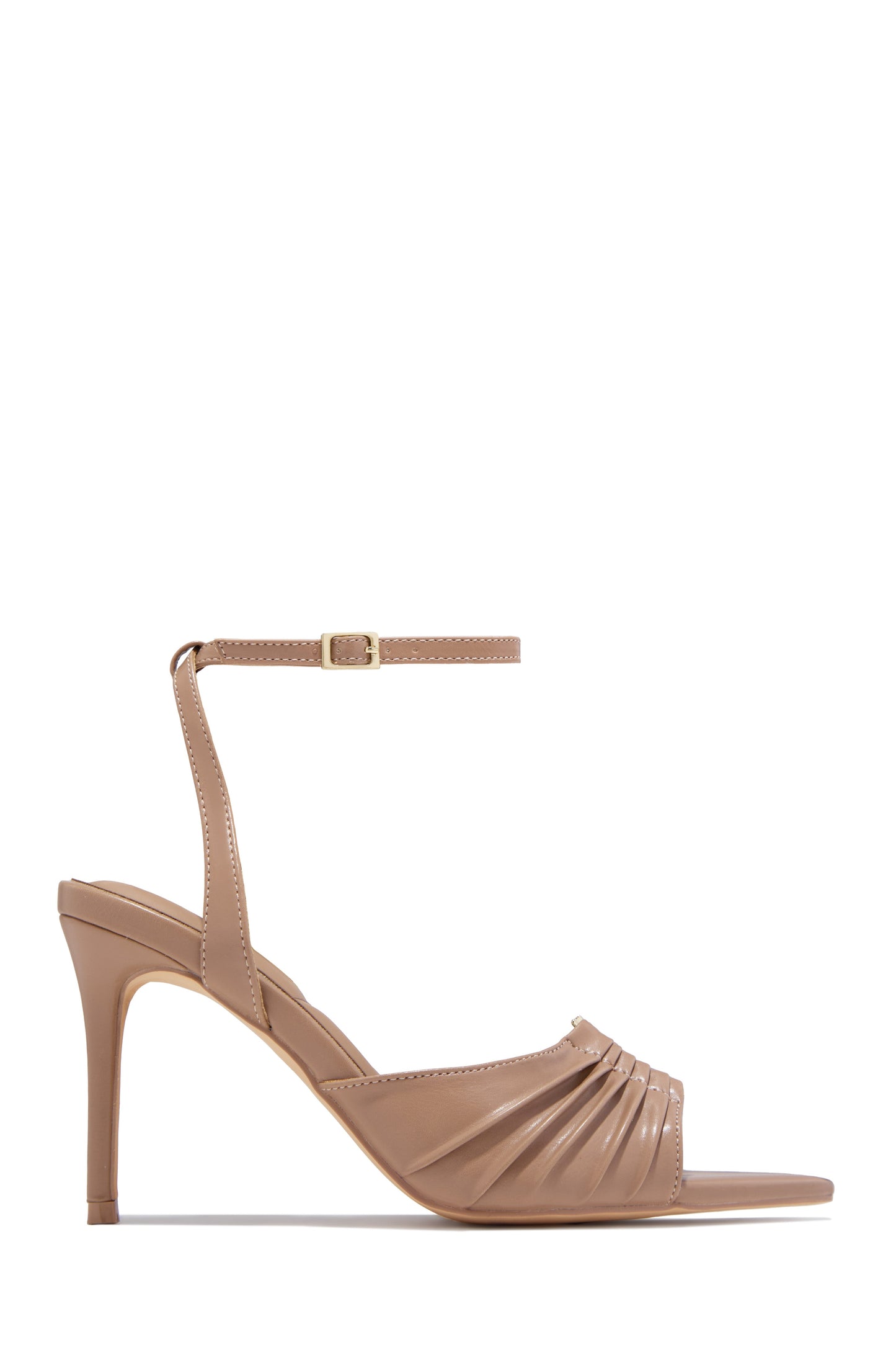Anahi Single Sole Mid Heels - Nude