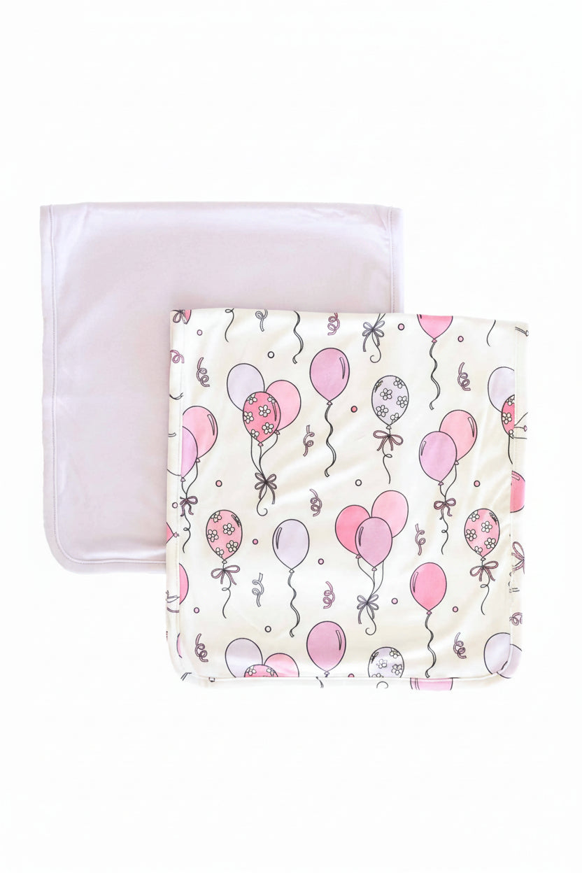 Party Time 2pc Burp Cloth Set | Pink