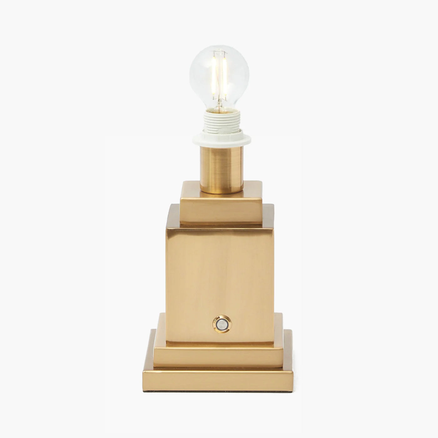 Square Rechargeable Lamp with Red Velvet Bow Shade (18cm)