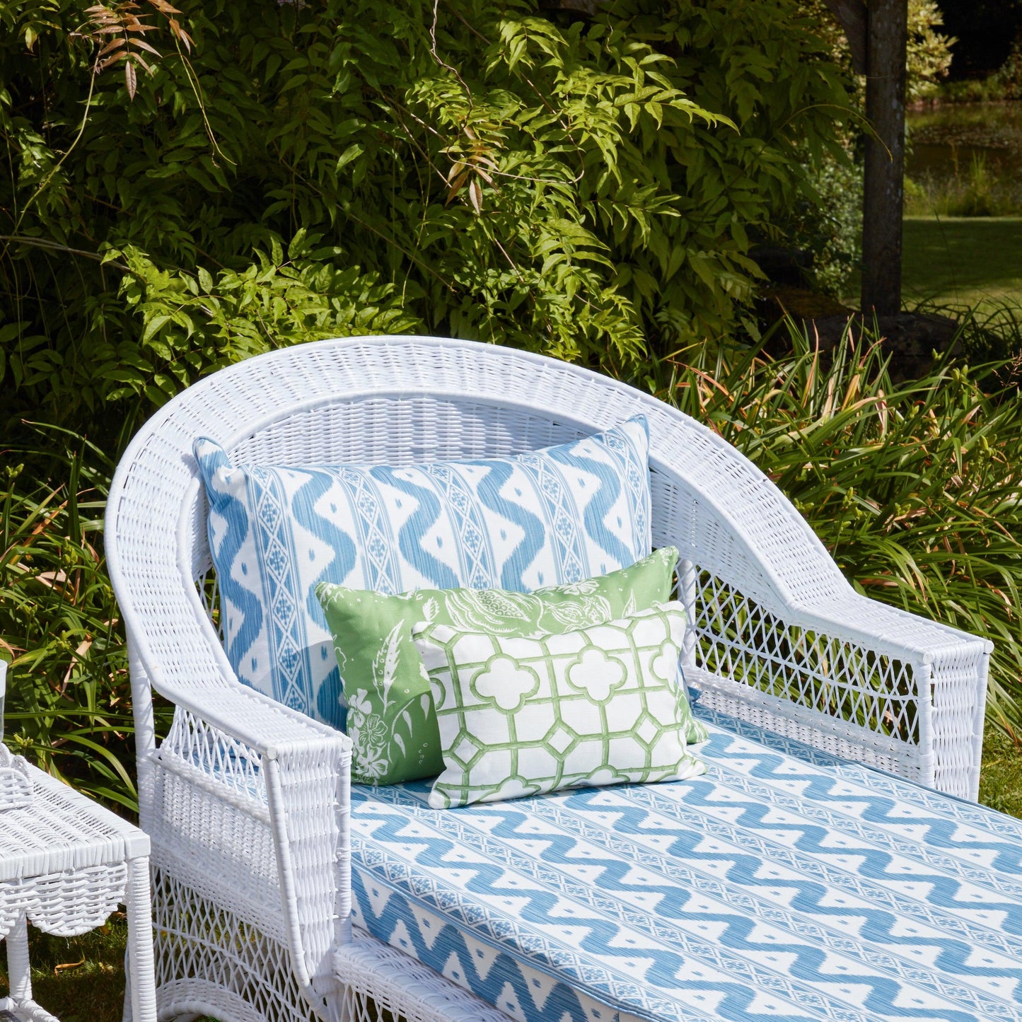 Green Shaded Bamboo Fabric