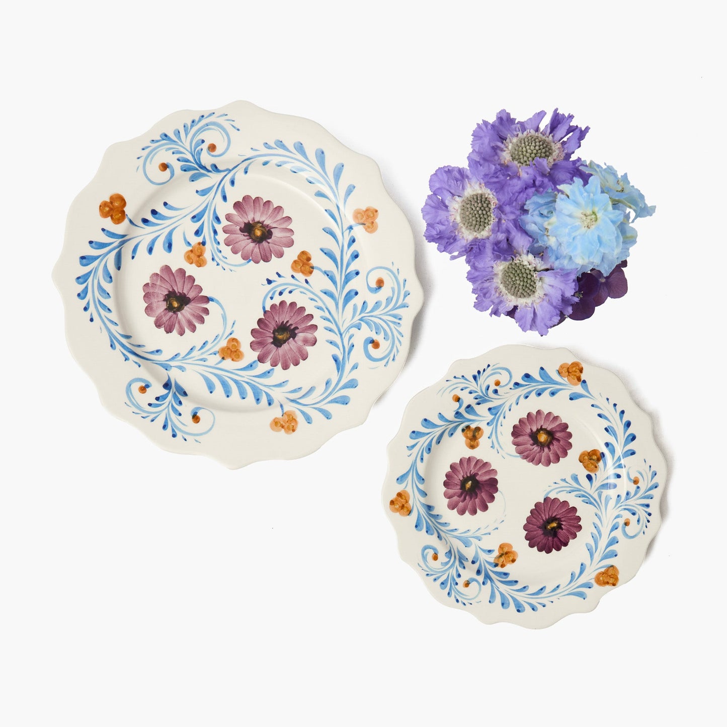 Damson Flowers Dinner Plate