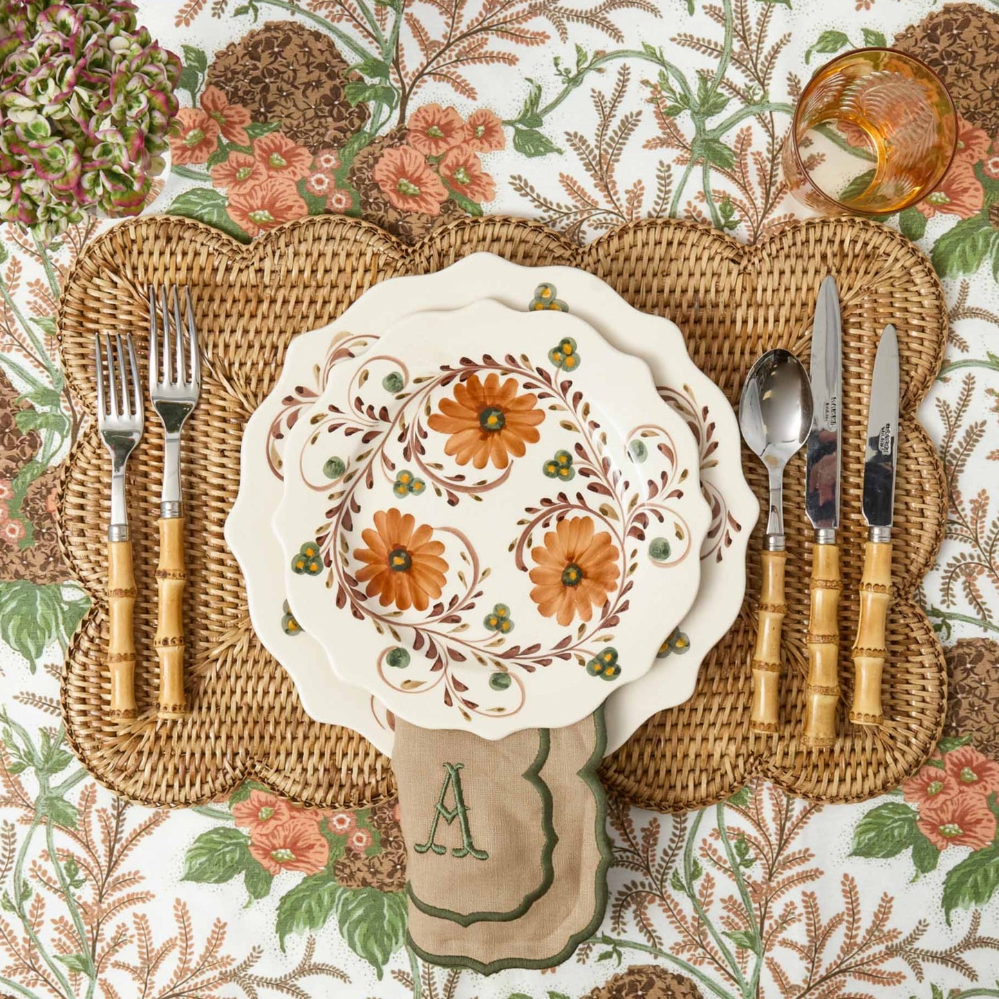 Autumn Flowers Starter Plate