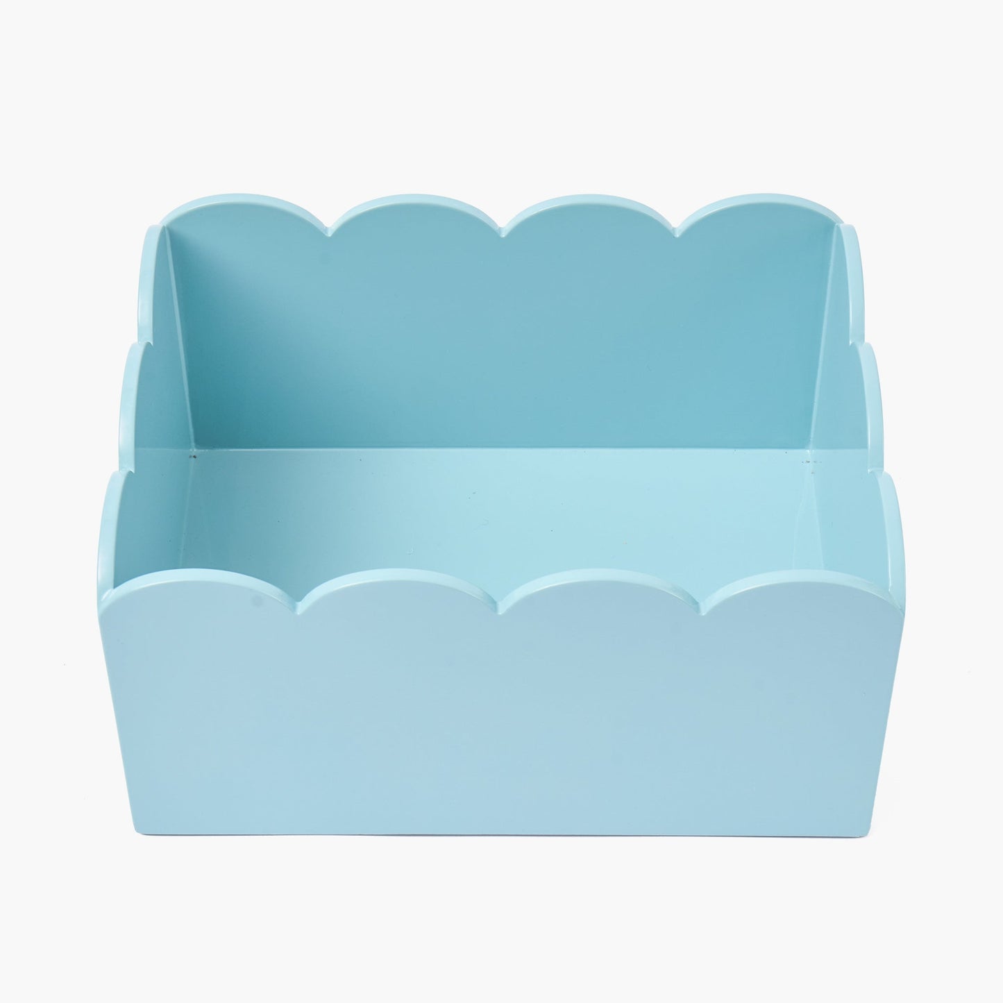 Duck-egg Blue Lacquer Storage Boxes (Set of 2)