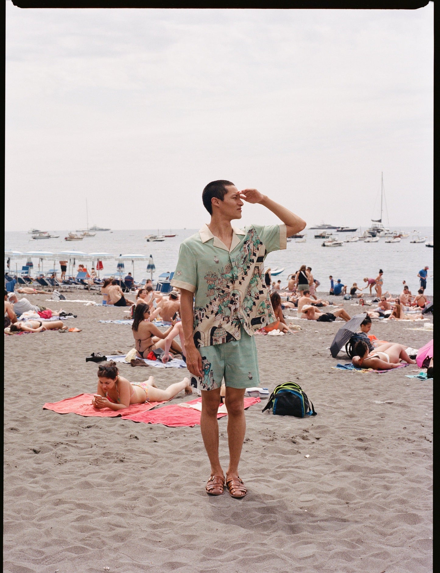 ‘Le Sirenuse’ Swim Trunks by Lucio Liguori