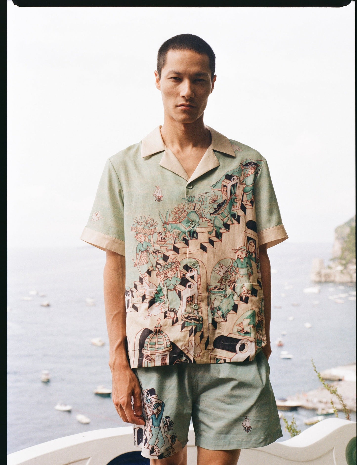 ‘Le Sirenuse’ by Lucio Liguori (Silk & Cotton Twill)