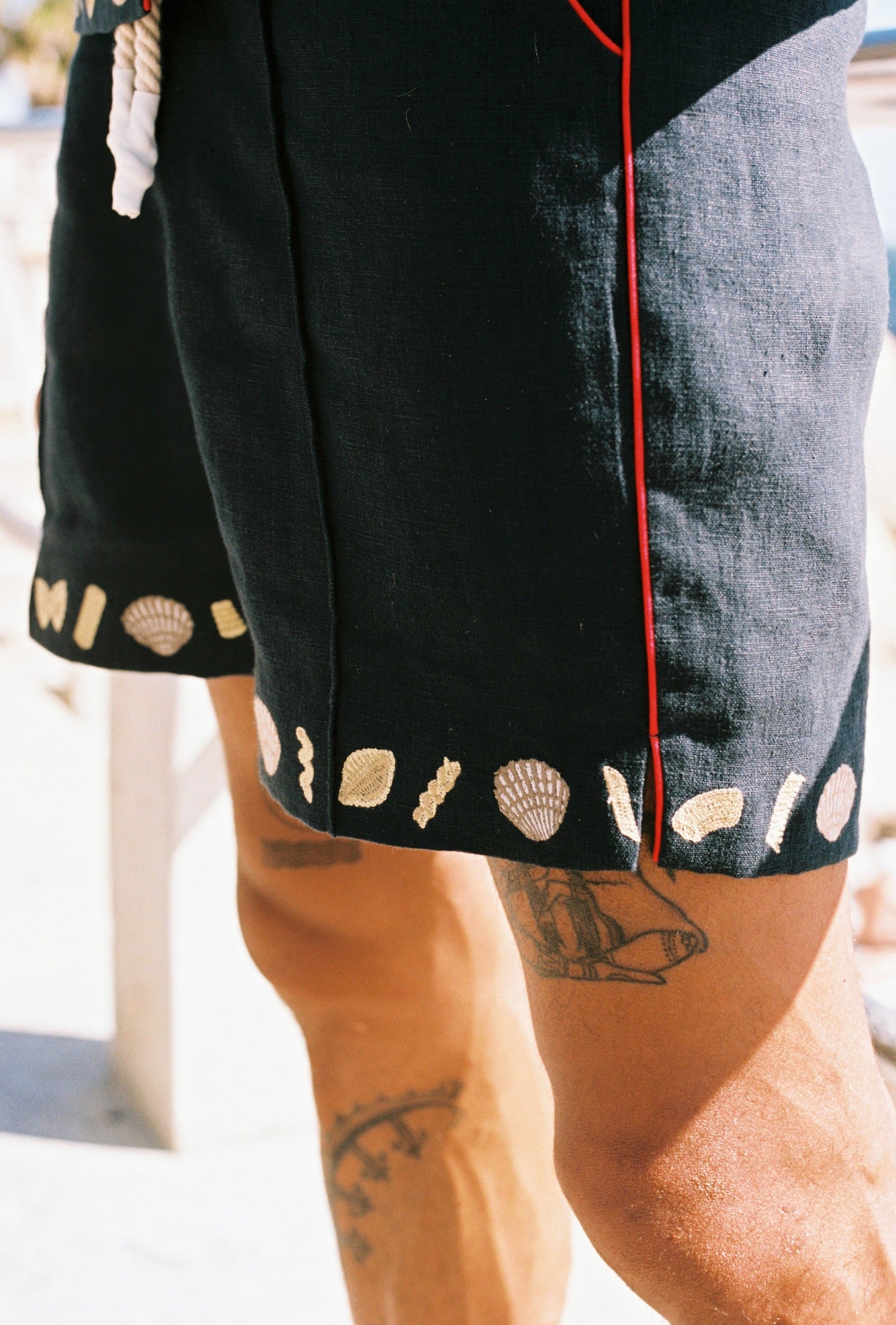 'Vongole!' Cabana Shorts (Navy)