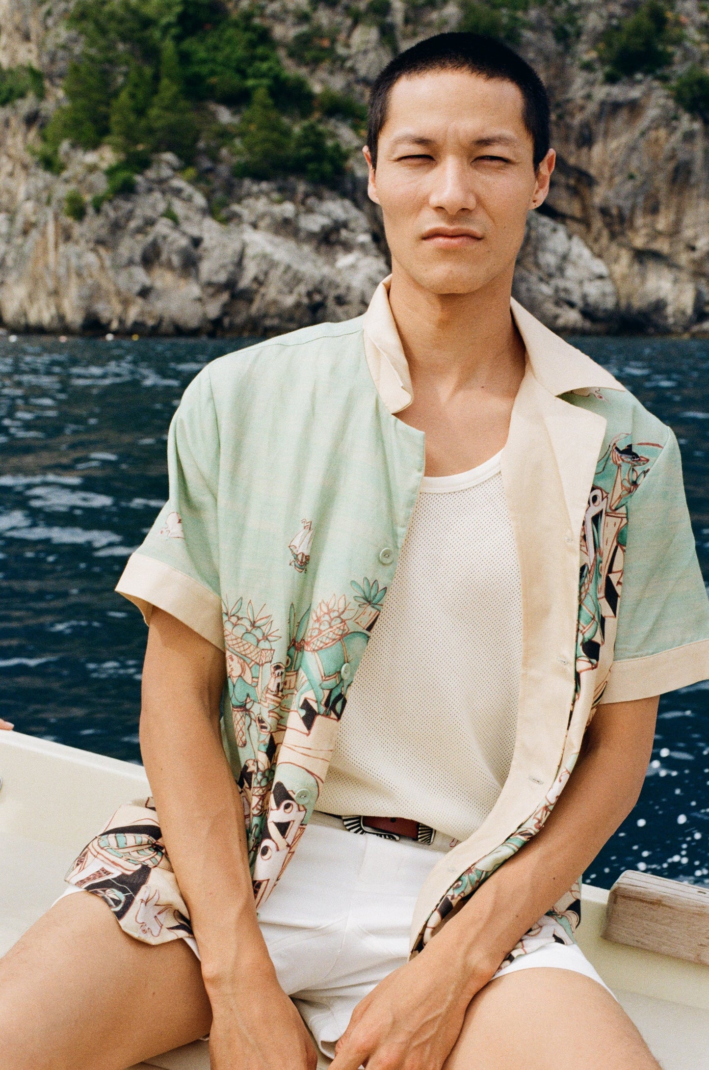 ‘Le Sirenuse’ by Lucio Liguori (Silk & Cotton Twill)