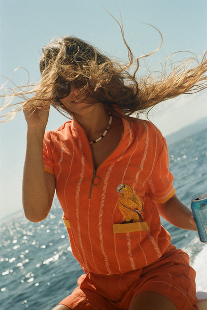 'El Pájaro Cubano' Cabana (Tangerine)