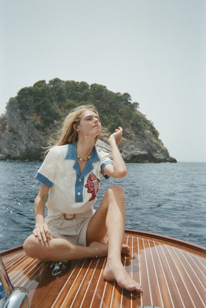 'Le Sirenuse' Pop-Over (Mediterranean Blue)