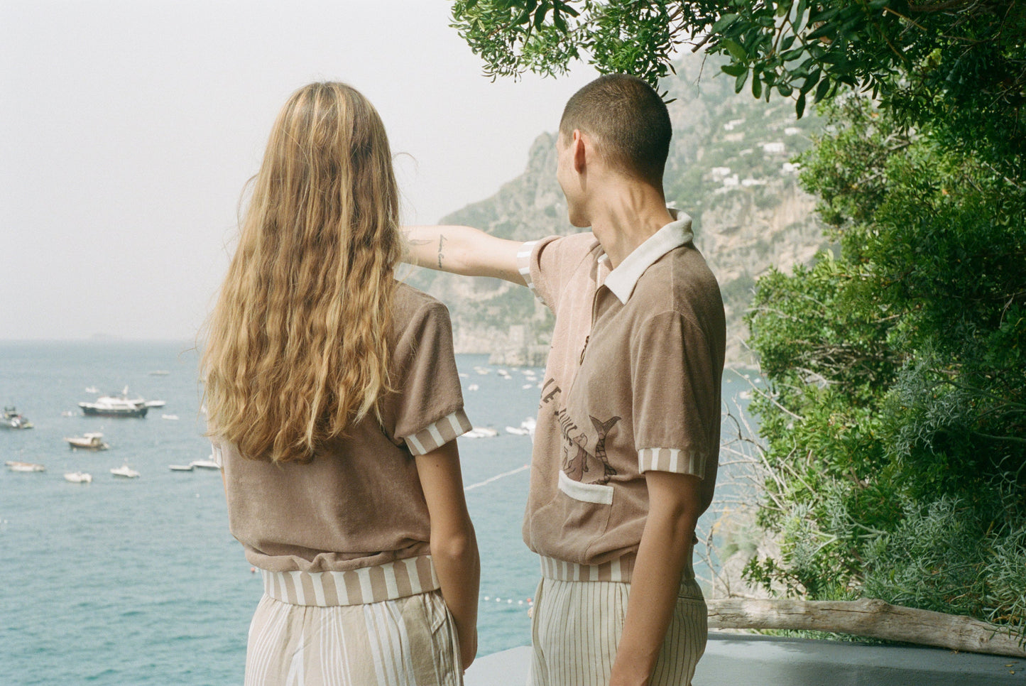'Le Sirenuse' Half-Zip Cabana (Clay)