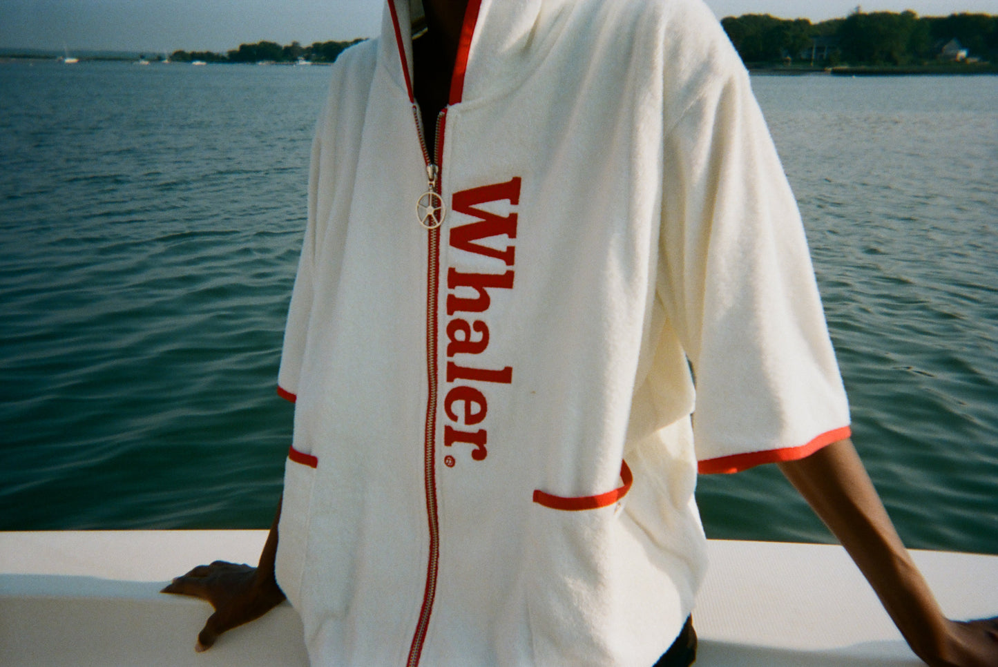 'Boston Whaler' Beach Towel Top