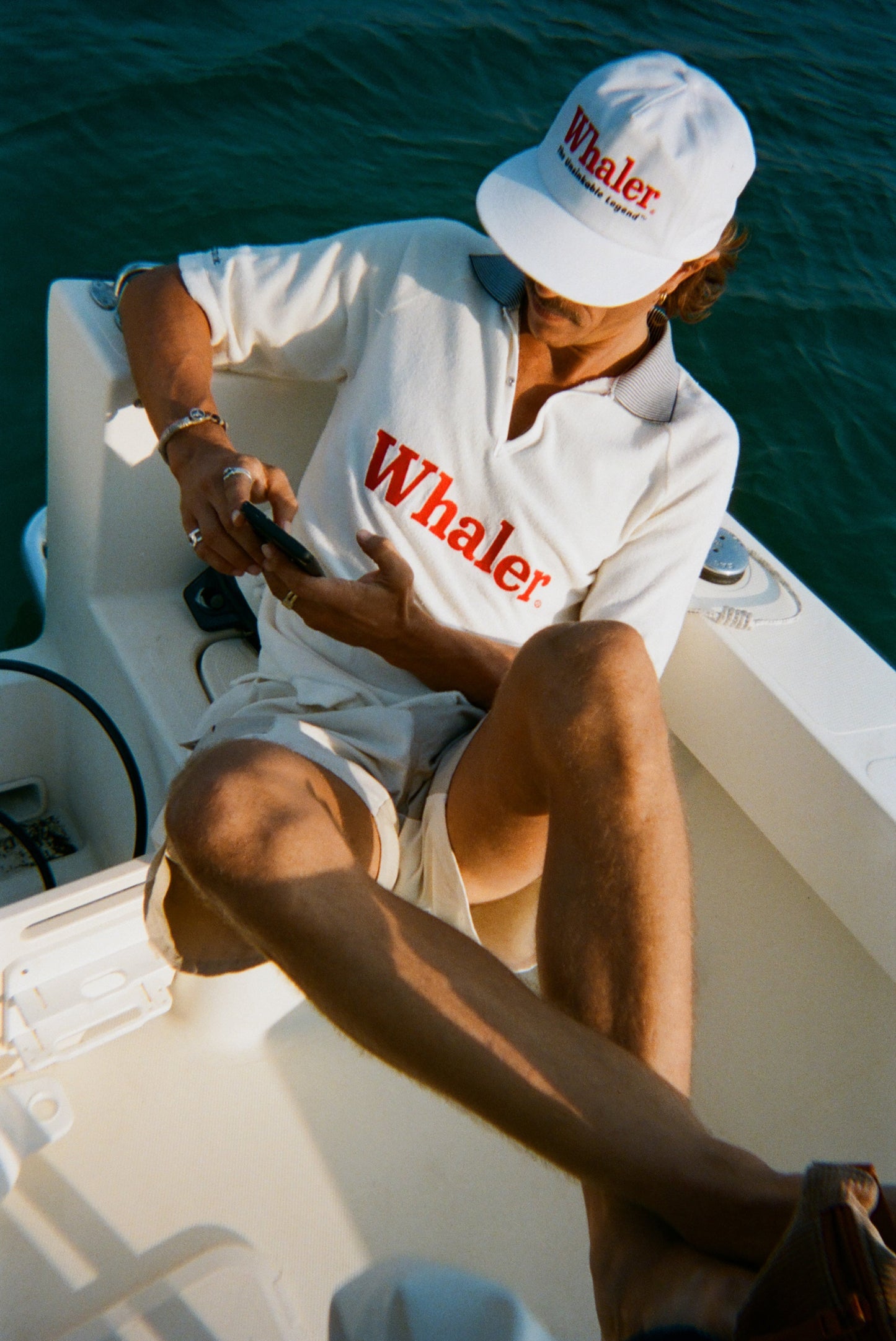 'Boston Whaler: Unsinkable Legend' 5-Panel Souvenir Cap (White)