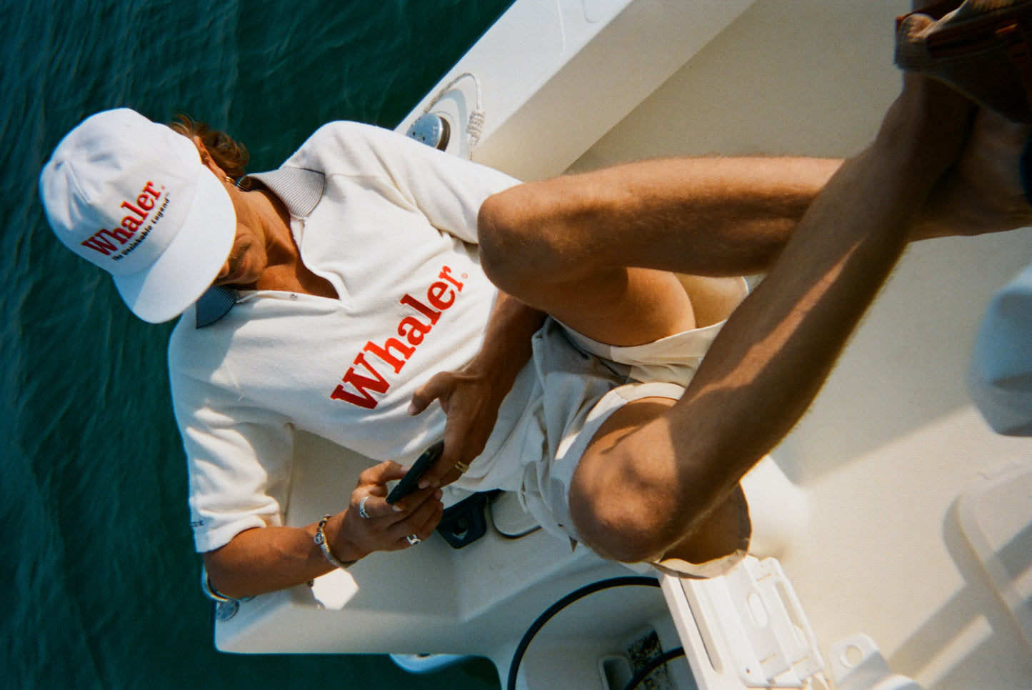 Customizable 'Boston Whaler' Raglan Terry Polo
