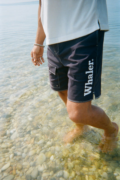 'Boston Whaler' Board Shorts (Navy)