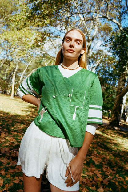 ‘Doink!’ ~ Relaxed Crop Cut (Green)