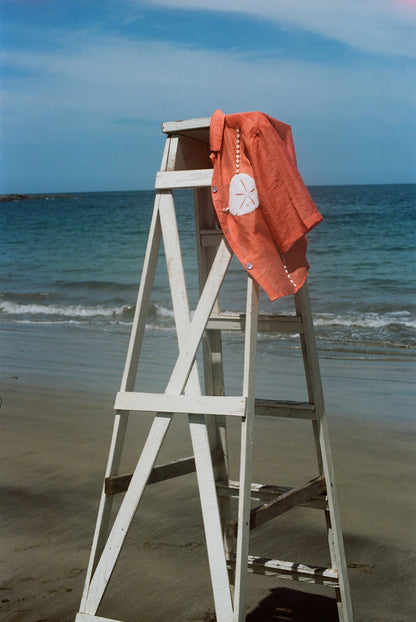 'Sand Dollar Stimulus' ~ Relaxed Crop Cut (Orange)