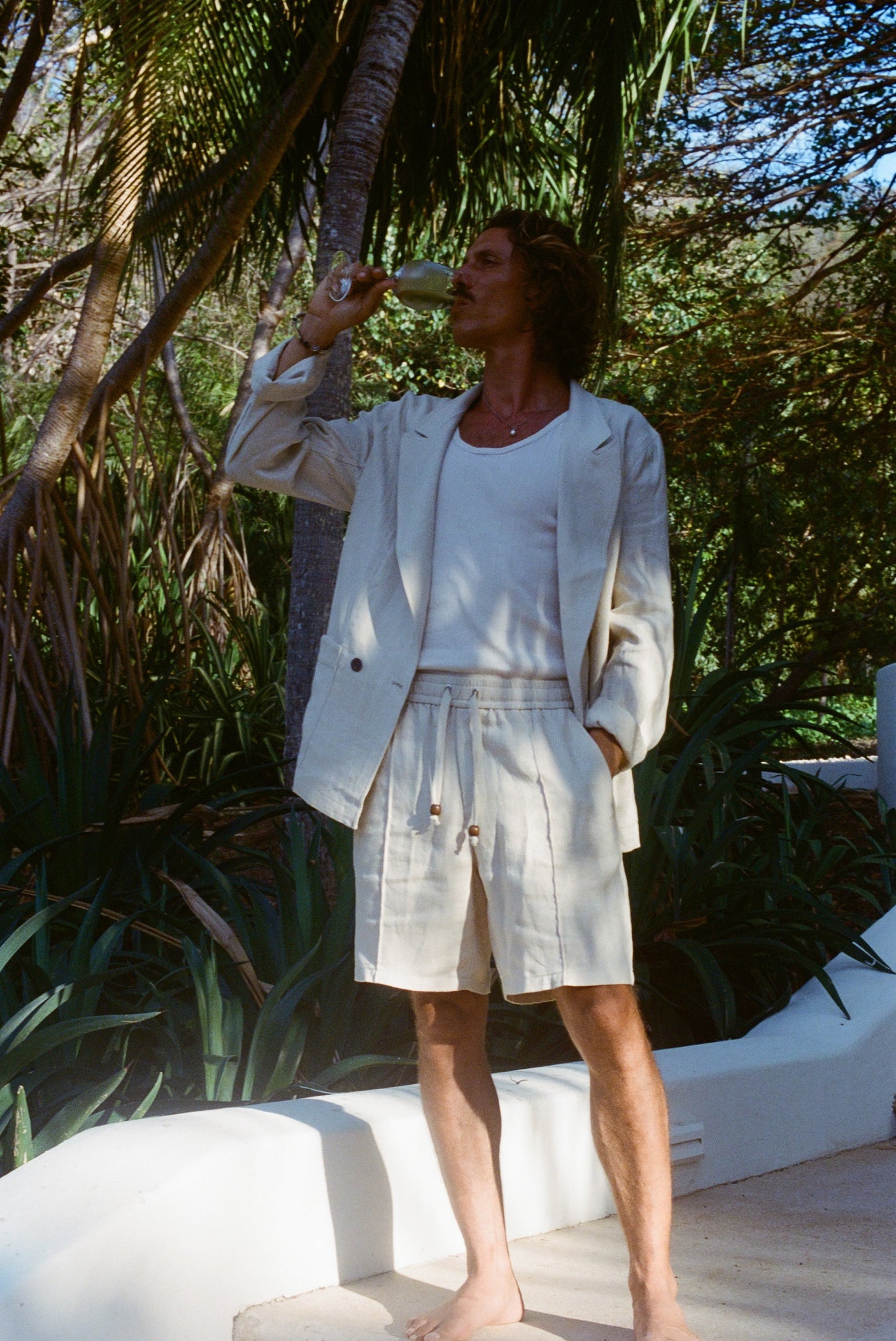 Easy-Going Shorts (Sand Linen)