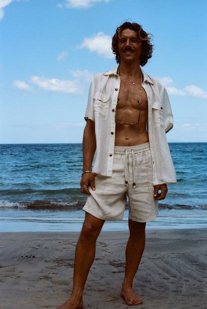 Easy-Going Shorts (Sand Linen)