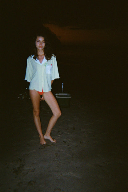 'Extra Spicy' ~ Relaxed Crop Cut (Seersucker)